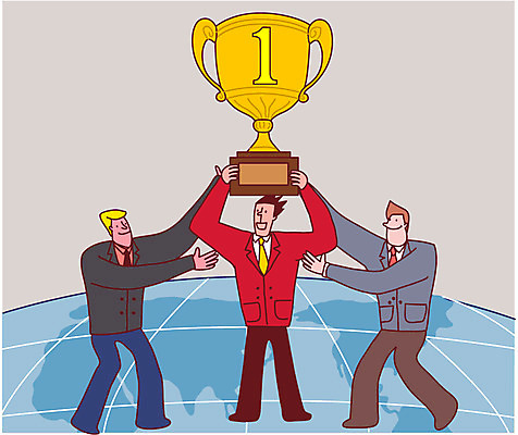 전신 남자 지구 일러스트 협력 성인 세명 경제 손들기 중국 성장 최고 비즈니스맨 수상_상을받음 트로피 무역 파트너십 국내일러스트 AI파일 산업 아시아 비즈니스 모션 사람 직장인 상_우승 파일형식 벡터