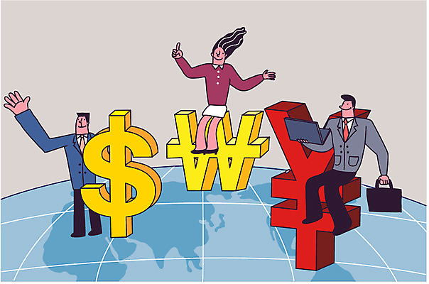 여자 남자 지구 서류가방 일러스트 협력 한국 앉기 성인 세명 경제 노트북 손들기 달러 미국 중국 비즈니스맨 비즈니스우먼 원화 무역 경제성장 파트너십 위안화 국내일러스트 AI파일 산업 아시아 돈 북아메리카 가방 비즈니스 모션 사람 전자제품 직장인 상승 파일형식 벡터