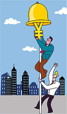 전신 구름 남자 일러스트 응원 매달리기 빌딩 성인 두명 경제 손들기 중국 도시 비즈니스맨 화폐기호 오르기 경제성장 위안화 버티다 국내일러스트 AI파일 자연요소 기호 아시아 돈 비즈니스 모션 사람 건물 직장인 화폐 상승 파일형식 벡터