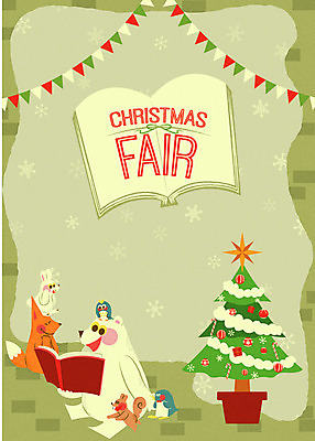 크리스마스 겨울 여러마리 일러스트 곰 사람없음 책 크리스마스트리 토끼 펭귄 다람쥐 동화책 여우 부엉이 가랜드 국내일러스트 AI파일 동물 계절 기념일 다수 포유류 조류 반려동물 설치류 파티용품 파일형식 벡터