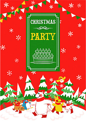 크리스마스 겨울 여러마리 일러스트 산타모자 곰 사람없음 파티 토끼 눈송이 펭귄 다람쥐 여우 부엉이 가랜드 국내일러스트 AI파일 동물 모자_잡화 계절 기념일 다수 포유류 조류 눈_날씨 이벤트 반려동물 설치류 파티용품 파일형식 벡터