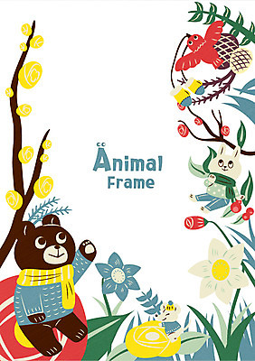 식물 열매 백그라운드 겨울 여러마리 일러스트 곰 조류 프레임 사람없음 토끼 프레임일러스트 겨울배경 국내일러스트 AI파일 동물 계절 다수 포유류 반려동물 파일형식 벡터