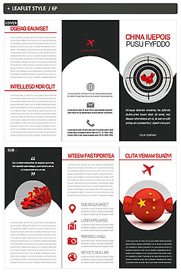 템플릿 표지디자인 표지 ZIP 내지 리플렛 3단접지 비행기 팜플렛 사람없음 중국 엔 오성홍기 인디자인 INDD 이미지템플릿 아시아 돈 항공교통 대중교통 국기 파일형식