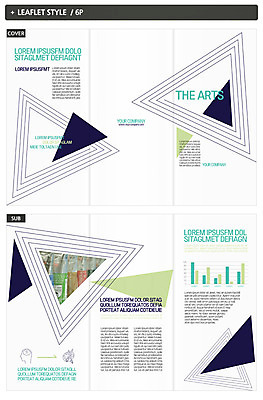 템플릿 표지디자인 표지 ZIP 내지 리플렛 3단접지 그래프 팜플렛 사람없음 삼각형 인디자인 INDD 이미지템플릿 도형 파일형식