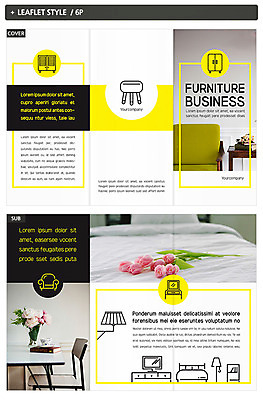 템플릿 표지디자인 표지 꽃 ZIP 내지 리플렛 3단접지 탁자 팜플렛 사람없음 인테리어 소파 꽃병 침대 인디자인 INDD 이미지템플릿 식물 디자인 가구 의자 파일형식