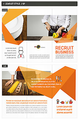 템플릿 접시 표지디자인 표지 ZIP 내지 리플렛 식재료 3단접지 팜플렛 두명 요리사 식칼 인디자인 INDD 이미지템플릿 직업 식기 주방용품 사람 파일형식