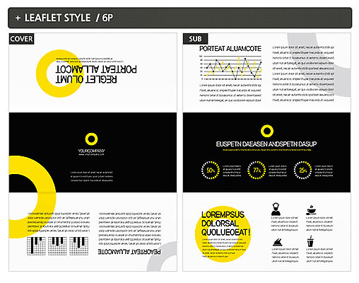 템플릿 표지디자인 표지 ZIP 내지 리플렛 3단접지 그래프 팜플렛 사람없음 원형 인디자인 INDD 이미지템플릿 도형 파일형식