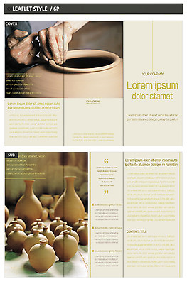 템플릿 표지디자인 손 표지 ZIP 내지 리플렛 3단접지 한명 팜플렛 신체부위 도자기 공예 도자기공방 인디자인 INDD 이미지템플릿 1 사람 취미 파일형식