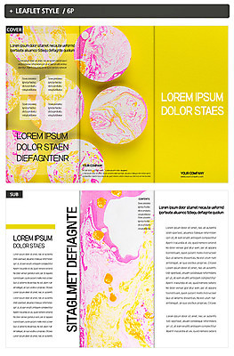 템플릿 표지디자인 표지 ZIP 내지 리플렛 3단접지 잉크 팜플렛 사람없음 컬러풀 번짐 인디자인 INDD 이미지템플릿 컬러 파일형식 효과