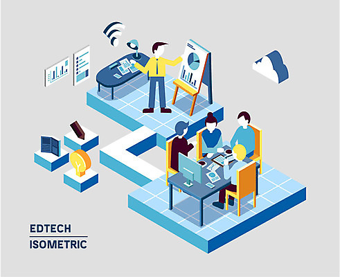 구름 여자 남자 일러스트 전구 회의 그래프 여러명 성인 책 연필 스마트 책상 와이파이 아이소메트릭 화상통화 국내일러스트 AI파일 자연요소 가구 다수 컨셉 비즈니스 학용품 사람 필기구 무선인터넷 통화 파일형식 벡터