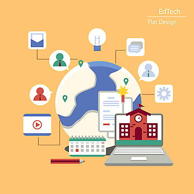 지구 일러스트 학교 사람없음 노트북 글로벌 달력 사이버 상패 스마트 온라인 동영상 국내일러스트 AI파일 교육 컨셉 전자제품 상_우승 파일형식 벡터