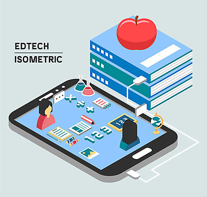여자 과학 일러스트 성인 두명 책 스마트폰 수학 사과 사이버 스마트 온라인 아이소메트릭 국내일러스트 AI파일 컨셉 과일 교과목 사람 핸드폰 스마트기기 파일형식 벡터