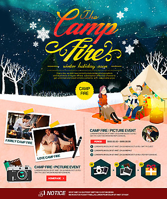 PSD 템플릿 커플 여자 남자 어린이 여행 웹템플릿 겨울 가족 이벤트페이지 텐트 이벤트 여러명 성인 선물상자 카메라 캠핑 한국인 눈 폴라로이드 오로라 필름카메라 겨울캠프 이미지템플릿 자연요소 계절 다수 관계 자연현상 레저 날씨 캠핑도구 선물 사람 동양인 전자제품 상자 페이지 파일형식