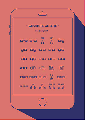 아이콘 이동 모바일 사람없음 스마트폰 세트 전달 레이아웃 UI 문자메시지 엘리먼트 목업 와이어프레임 2D아이콘 AI파일 컨셉 핸드폰 스마트기기 메시지 파일형식 벡터