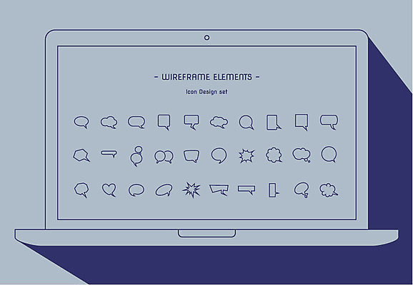 구름 아이콘 말풍선 사람없음 노트북 세트 사각형 하트 원형 레이아웃 UI 엘리먼트 목업 와이어프레임 2D아이콘 AI파일 자연요소 모양 도형 전자제품 파일형식 벡터
