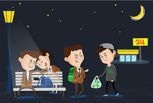 전신 남자 교복 별 가로등 벤치 가방 일러스트 중학생 고등학생 비닐봉투 스트레스 주류 고등학교 서기 앉기 여러명 달 야간 중학교 교외 따돌림 불량학생 심부름 왕따 편의점 학교폭력 국내일러스트 AI파일 자연요소 학생 잡화 옷 공공시설 음료 다수 의자 학교 모션 청소년 봉투 사람 상점 폭력 파일형식 벡터