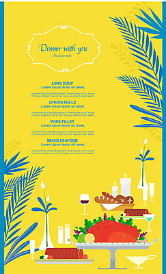 빵 와인잔 일러스트 초 돼지고기 사람없음 레스토랑 와인 꽃병 칵테일 저녁 해산물 메뉴판 소스보트 국내일러스트 AI파일 꽃 음식 술잔 주류 육류 식당 야간 소스그릇 파일형식 벡터