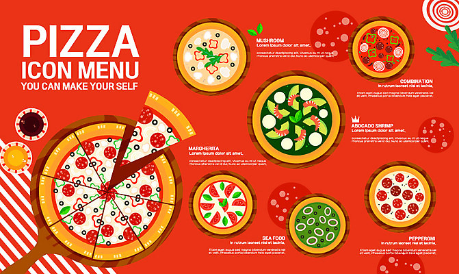 일러스트 피자 사람없음 소스 해산물 메뉴판 아보카도 마르게리타피자 버섯피자 콤비네이션피자 페퍼로니 페퍼로니피자 국내일러스트 AI파일 과일 패스트푸드 서양음식 양념 소시지 파일형식 벡터