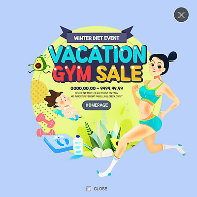 PSD 템플릿 여자 웹템플릿 다이어트 방학 팝업 웹팝업 건강 두명 운동 세일 아령 비만 체중계 아보카도 레이어팝업 이미지템플릿 과일 휴가 사람 몸매 파일형식