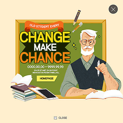 PSD 템플릿 교육 할아버지 노년 남자 웹템플릿 방학 팝업 웹팝업 한명 상반신 책 태블릿 연필 레이어팝업 이미지템플릿 1 휴가 학용품 사람 성인 전자제품 스마트기기 필기구 파일형식