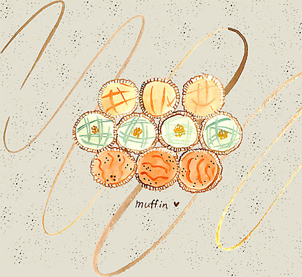 PSD 일러스트 디저트 사람없음 식사 빵집 달콤 컵케이크 머핀 국내일러스트 음식 빵 케이크 상점 맛 파일형식