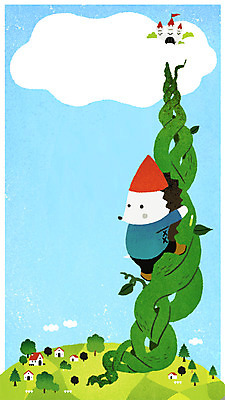 PSD 구름 한마리 일러스트 상상 하늘 동화 사람없음 마을 성 쥐 오르기 잭 잭과콩나무 콩나무 패러디 국내일러스트 자연요소 나무 1 건축물 모션 설치류 파일형식