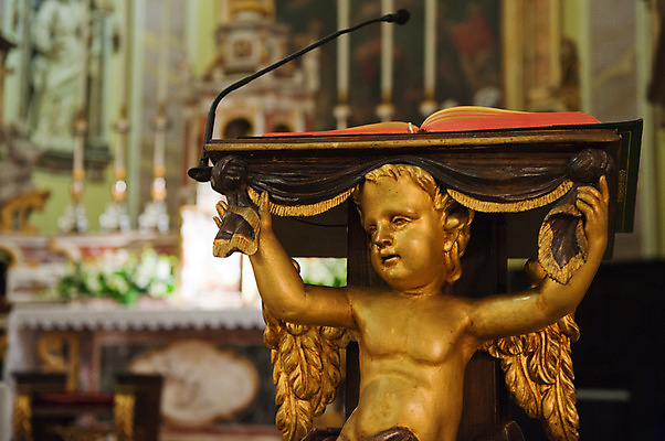 포토 JPG 해외이미지 종교 천사 사람없음 내부 책 교회 성경 이탈리아 황금 바로크 해외202004 해외포토 유럽 종교용품 파일형식 이미지허브