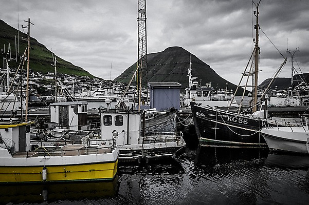 포토 JPG 주간 해외풍경 자연 흑백 풍경 사람없음 야외 노란색 항구 페로제도 선박 보르도이섬 국내포토 자연요소 해외 컬러 섬 수상교통 교통시설 촬영기법 덴마크 생태계 파일형식