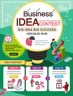 PSD 템플릿 남자 웹템플릿 비즈니스 전구 그래프 아이디어 이벤트페이지 이벤트 여러명 콘테스트 이미지템플릿 다수 컨셉 사람 페이지 대회 파일형식