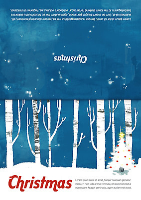 PSD 나무 템플릿 크리스마스 겨울 카드템플릿 크리스마스카드 사람없음 크리스마스트리 눈 연말연시 이미지템플릿 자연요소 식물 계절 기념일 날씨 카드_감사 파일형식