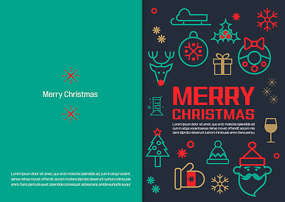 템플릿 크리스마스 겨울 카드템플릿 크리스마스카드 사람없음 선물상자 크리스마스트리 산타클로스 장식볼 루돌프 눈송이 연말연시 이미지템플릿 AI파일 계절 기념일 사슴 카드_감사 눈_날씨 선물 장식 상자 파일형식 벡터