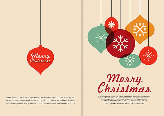 템플릿 크리스마스 겨울 카드템플릿 크리스마스카드 사람없음 장식볼 눈송이 연말연시 이미지템플릿 AI파일 계절 기념일 카드_감사 눈_날씨 장식 파일형식 벡터