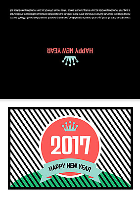 템플릿 카드템플릿 왕관 사람없음 라벨 연하장 연말연시 해피뉴이어 신년카드 2017년 정유년 이미지템플릿 AI파일 카드_감사 프레임 새해인사 연도 파일형식 벡터