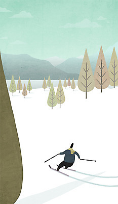 전신 PSD 나무 구름 남자 겨울 일러스트 하늘 스키 산 한명 성인 설원 눈 국내일러스트 자연요소 식물 1 계절 날씨 겨울스포츠 눈_날씨 사람 파일형식