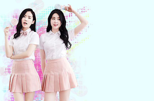 PSD 편집이미지 여자 포즈 남방 사탕 서기 미소 들기 상반신 20대 성인 두명 앞모습 친구 한국인 손거울 플리츠스커트 성인여자만 트윈룩 이미지편집 옷 뷰포인트 셔츠 관계 모션 디저트 표정 사람 동양인 청년 치마 거울 여자만 성인만 파일형식