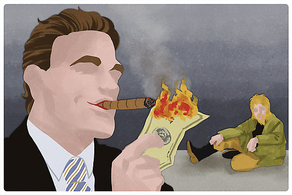 전신 PSD 남자 돈 일러스트 불 담배 서기 앉기 상반신 성인 두명 비교 가난 갈등 거지 부익부 국내일러스트 자연요소 컨셉 모션 사람 재산 파일형식