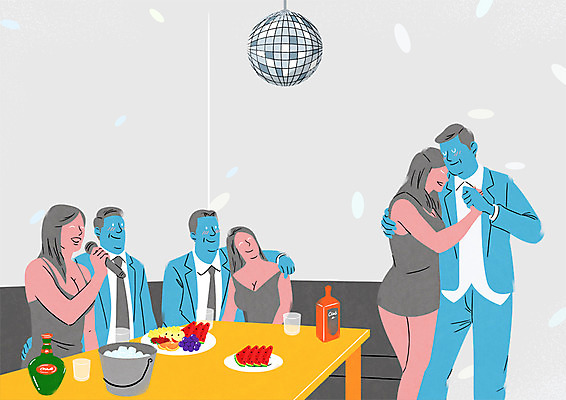 PSD 여자 남자 40대 과일 일러스트 노래 서기 앉기 여러명 상반신 20대 성인 아저씨 양주 미러볼 노래방 유흥업소 국내일러스트 음악 중년 다수 모션 주류 사람 청년 장식 파일형식