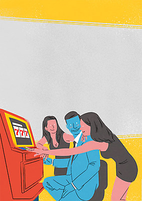 PSD 여자 남자 40대 일러스트 서기 앉기 상반신 20대 성인 세명 카지노 아저씨 슬롯머신 국내일러스트 중년 모션 사람 청년 도박 파일형식