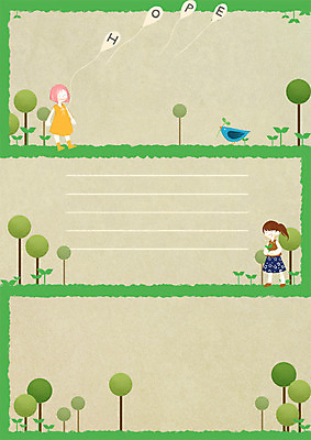 전신 PSD 나무 여자 일러스트 청소년 조류 프레임 서기 두명 10대 새싹 희망 풍선 프레임일러스트 국내일러스트 식물 동물 감정 모션 사람 파일형식