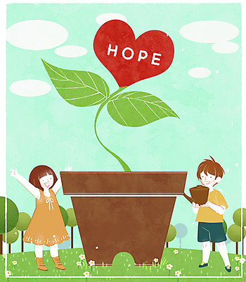 전신 PSD 나무 여자 남자 꽃 화분 일러스트 청소년 프레임 서기 초원 두명 10대 새싹 희망 물뿌리개 하트 프레임일러스트 하트프레임 국내일러스트 모양 식물 감정 모션 사람 파일형식