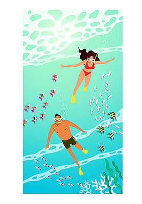 주간 전신 커플 여자 남자 수영복 행복 여유 바다 일러스트 신혼부부 휴식 어류 성인 두명 야자수 스노클링 하와이 스노클링용품 해초류 트로피컬아트 국내일러스트 AI파일 자연요소 나무 부부 옷 감정 스포츠용품 컨셉 관계 사람 미국 수중동물 수상스포츠 해양식물 그림 신혼 파일형식 벡터