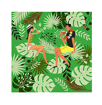 주간 전신 모자 커플 여자 남자 행복 여유 일러스트 신혼부부 휴식 나뭇잎 앉기 성인 두명 야자수 먹기 열대식물 하와이 야자열매 꽃목걸이 트로피컬아트 국내일러스트 AI파일 자연요소 나무 식물 부부 잡화 열매 꽃 감정 컨셉 잎 목걸이 관계 모션 사람 미국 그림 신혼 파일형식 벡터