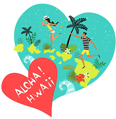 주간 전신 커플 여자 남자 행복 여유 파도 일러스트 신혼부부 휴식 나뭇잎 서기 성인 두명 야자수 하트 열대식물 즐거움 하와이 알로하 국내일러스트 AI파일 자연요소 모양 나무 식물 부부 감정 바다 컨셉 잎 관계 모션 사람 미국 인사 신혼 파일형식 벡터