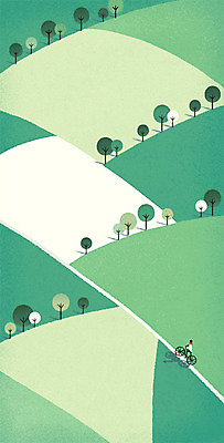 전신 PSD 나무 백그라운드 일러스트 자연 한명 풍경 초원 성인 여름 자전거 여름풍경 감성 여름배경 국내일러스트 식물 1 계절 컨셉 사람 바이크 생태계 파일형식 여름_계절