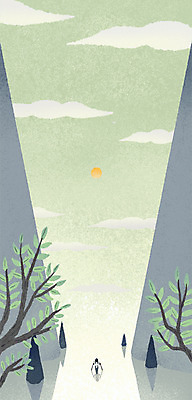 전신 PSD 나무 구름 백그라운드 일러스트 자연 산 한명 풍경 성인 강 일출 감성 선박 국내일러스트 자연요소 식물 1 컨셉 수상교통 사람 노을 생태계 파일형식