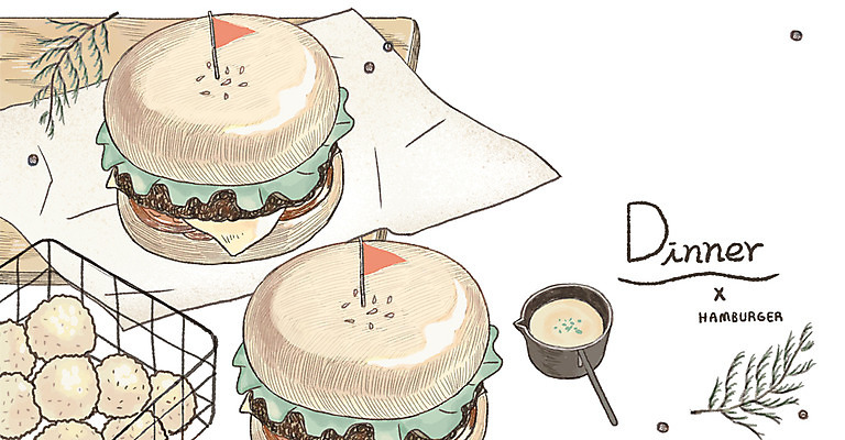 PSD 일러스트 사람없음 저녁식사 감자튀김 햄버거 감성 아이템 국내일러스트 컨셉 감자 패스트푸드 식사 튀김 파일형식