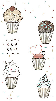 PSD 일러스트 디저트 사람없음 하트 컵케이크 머핀 감성 아이템 국내일러스트 모양 음식 빵 컨셉 케이크 파일형식