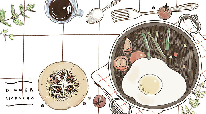 PSD 커피 빵 토마토 일러스트 방울토마토 사람없음 저녁식사 계란프라이 아스파라거스 감성 아이템 국내일러스트 음료 음식 컨셉 채소 식사 계란요리 파일형식