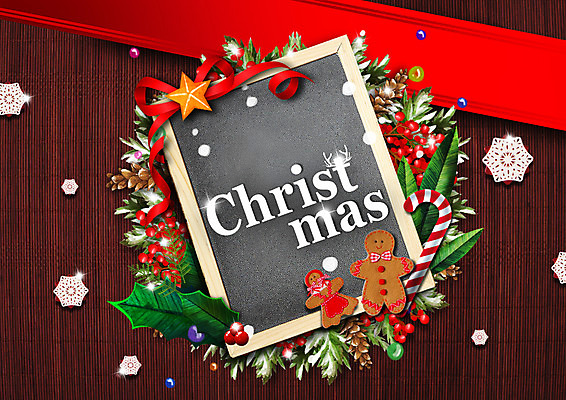 PSD 편집 편집이미지 열매 별 리본 잎 크리스마스 지팡이 이벤트 사람없음 칠판 눈송이 솔방울 진저맨 이미지편집 자연요소 식물 기념일 눈_날씨 진저쿠키 파일형식