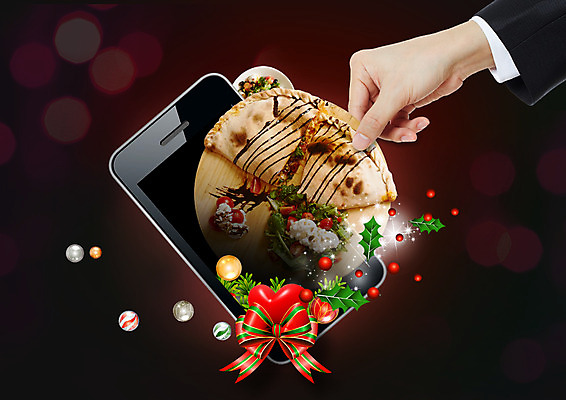 PSD 편집 편집이미지 손 리본 음식 크리스마스 신체부위 스마트폰 샐러드 장식볼 하트 케사디야 이미지편집 모양 기념일 사람 장식 핸드폰 스마트기기 파일형식